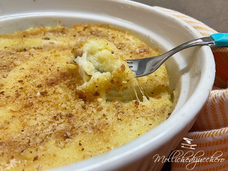 Weiches und würziges Kartoffelsoufflé