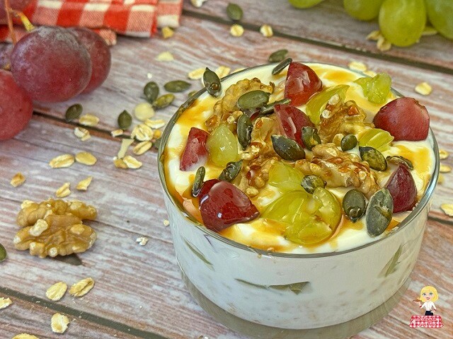 JOGHURT UND HAFERFLOCKEN (OVERNIGHT OATS) HERBSTLICH