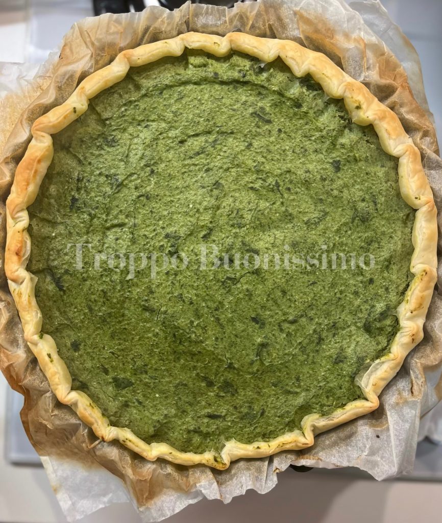 herzhafte Torte mit Ricotta und Spinat