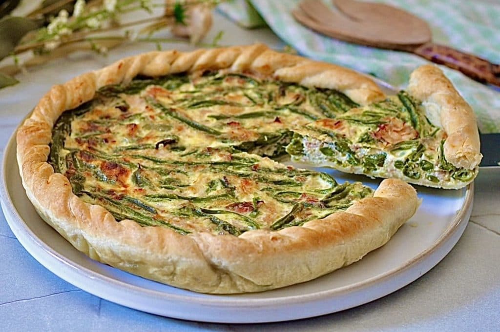 Grüne-Bohnen-Quiche, vom ersten Stück bis zum letzten Krümel, es ist ein Fest für den Gaumen!