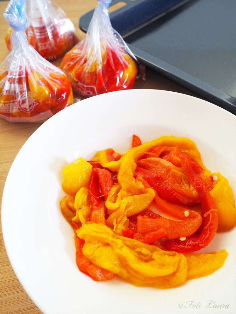 Im Ofen geröstete Paprika