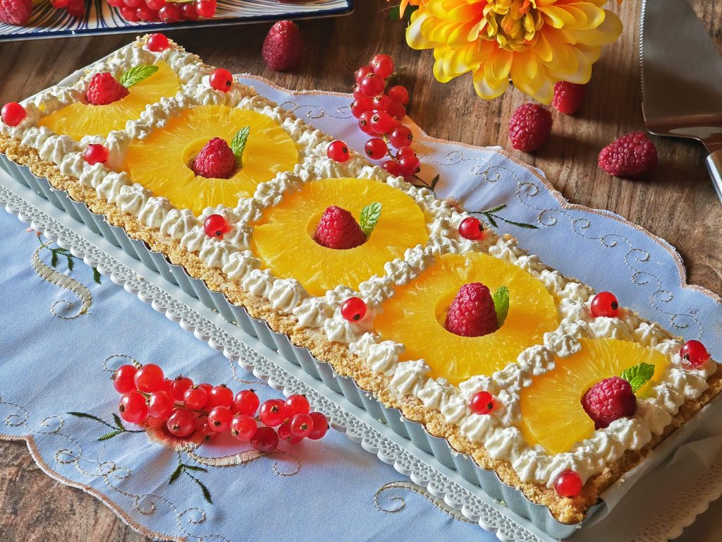 Kalter Ananas-Kuchen