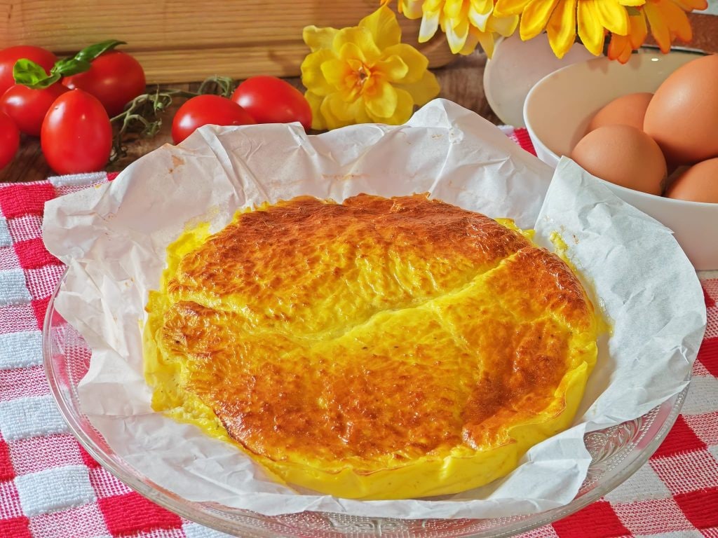 Ricotta-Omelett in der Heißluftfritteuse