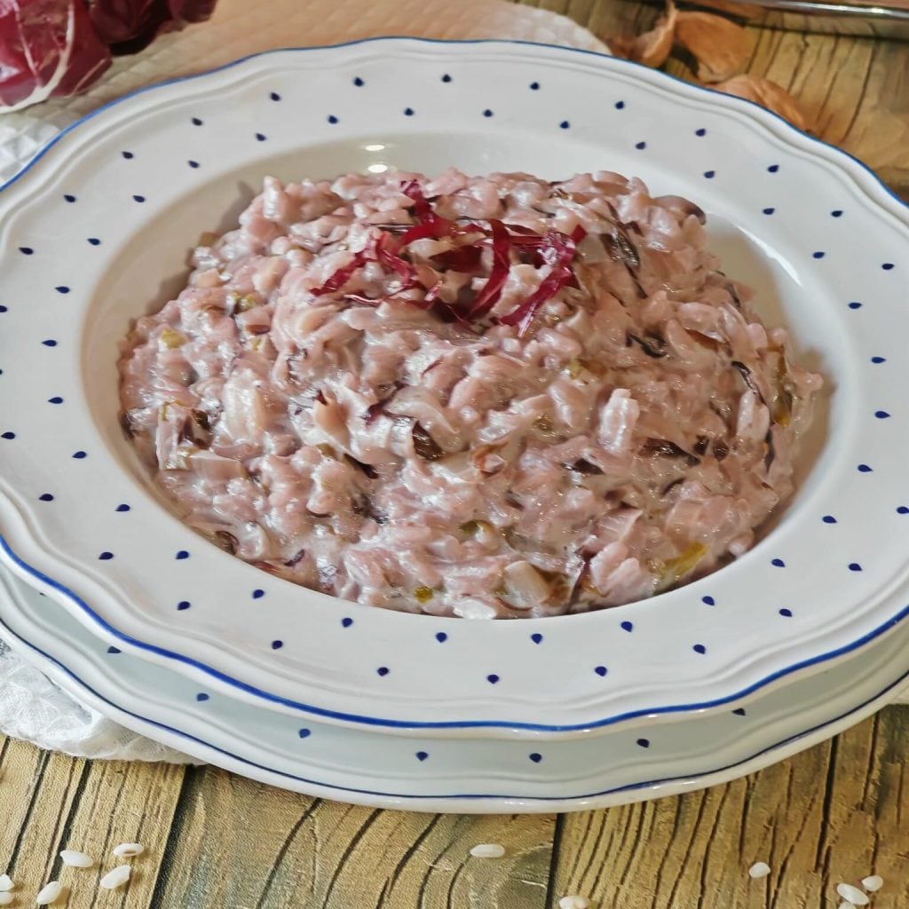 Risotto mit rotem Radicchio und Taleggio