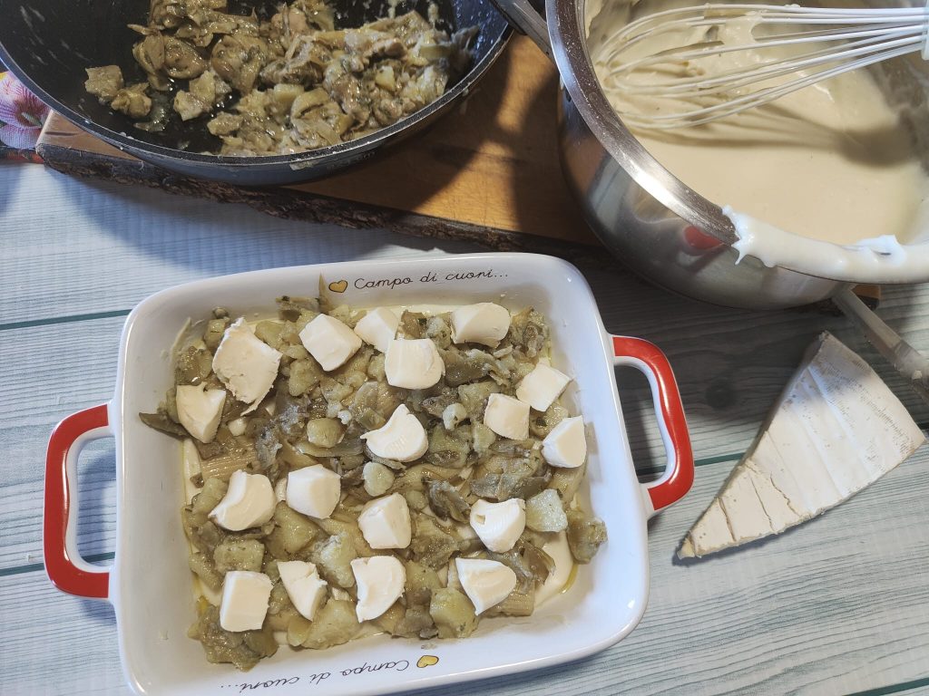 Nudelauflauf mit Artischocken