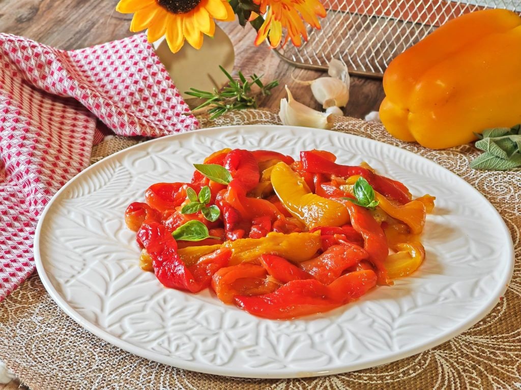 Paprika aus der Heißluftfritteuse