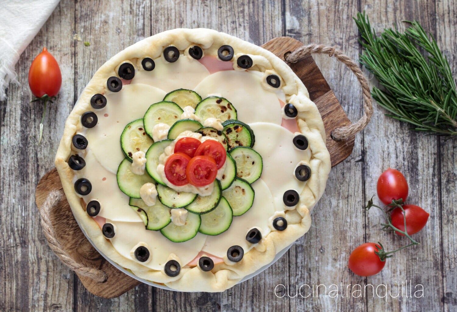 Herzhafte Tarte mit Zucchini