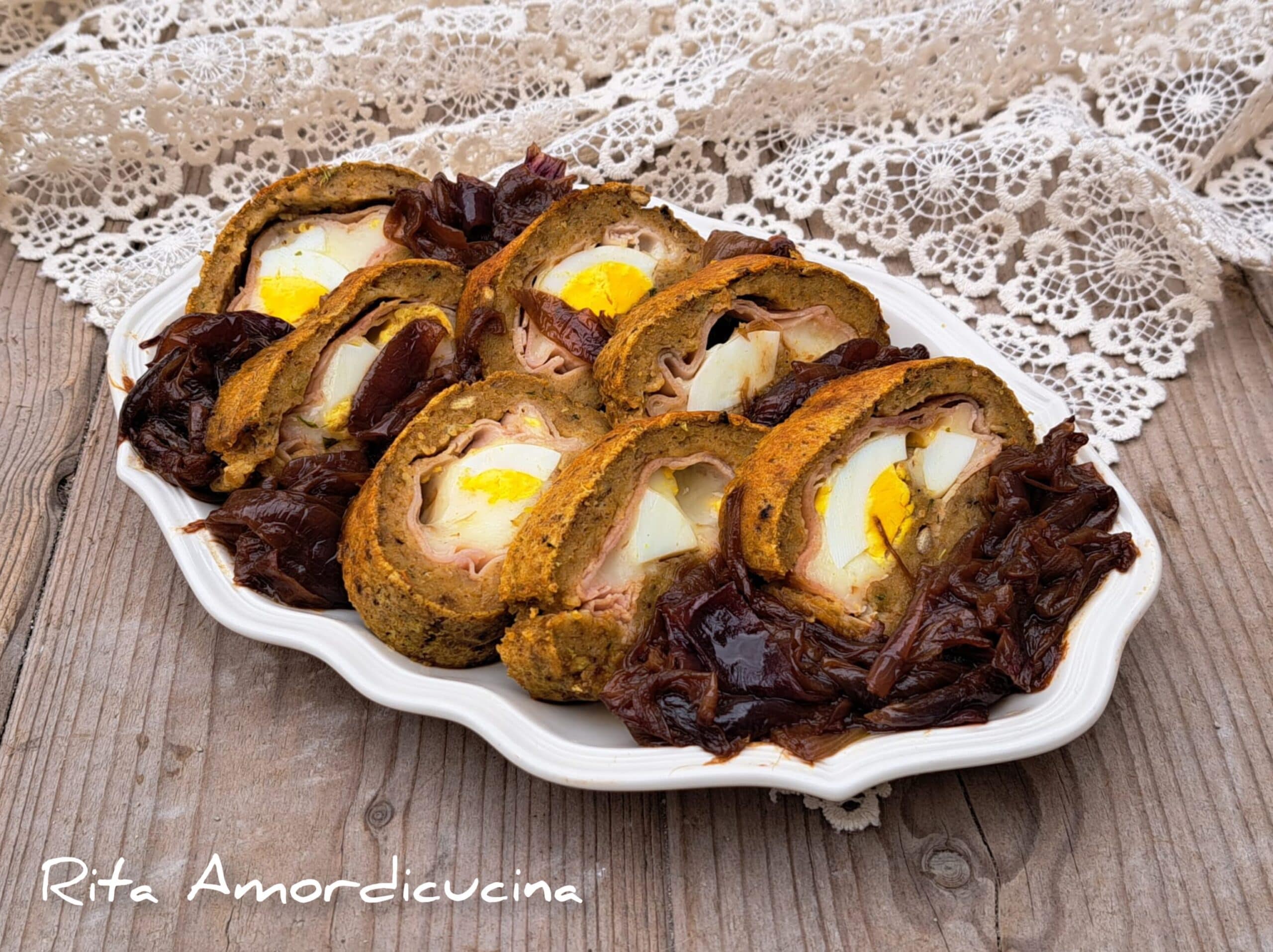 Gefüllter Linsenbraten