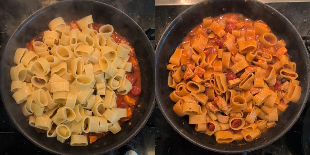 Calamarata mit Schwertfisch in 20 Minuten fertig