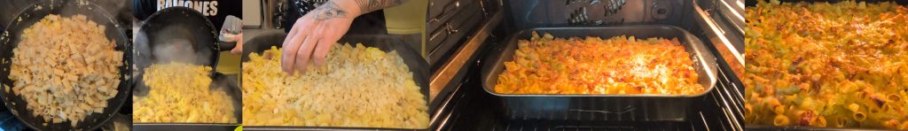 Gebackene Pasta mit Blumenkohl einfaches und köstliches Rezept