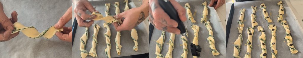 Blätterteig-Grissini mit cremiger Füllung