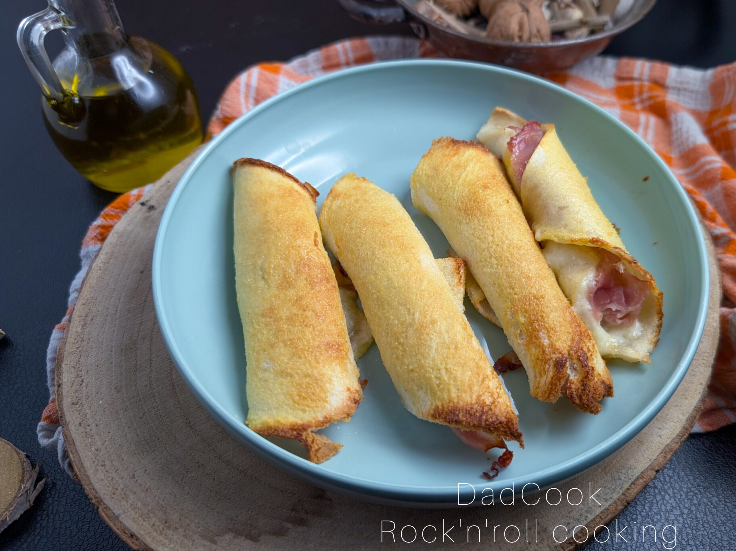 Toast-Cannoli mit cremiger Füllung