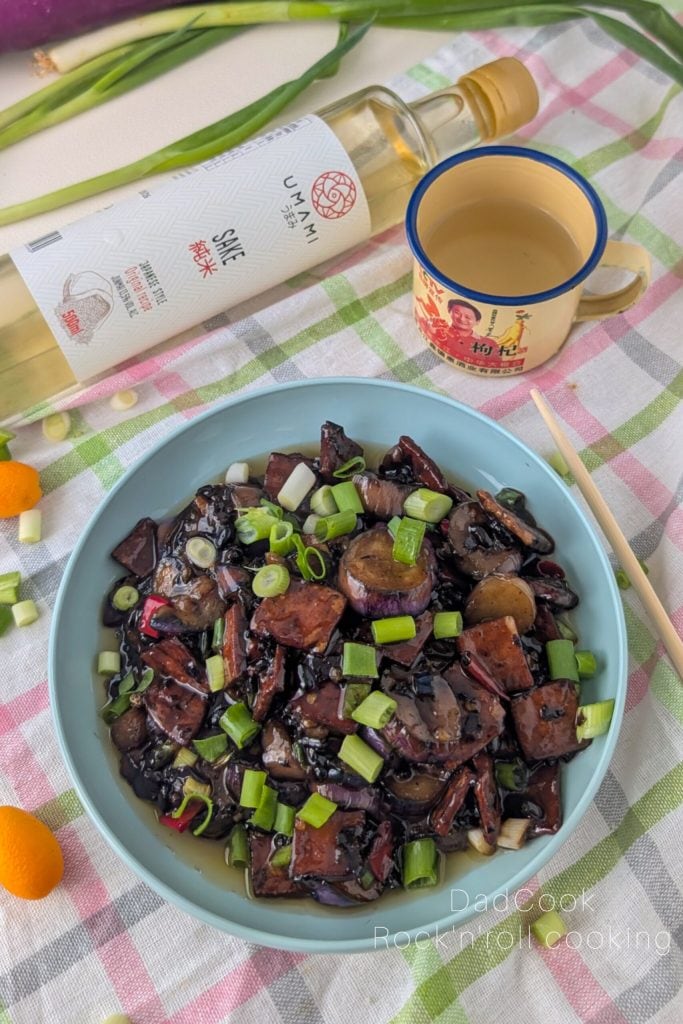 Rezept für geräucherten Tofu und chinesische Auberginen in süß-saurer Sauce