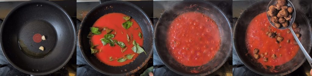 Rezept Tagliatelle mit Hackbällchen in Tomatensauce: das Rezept von Oma