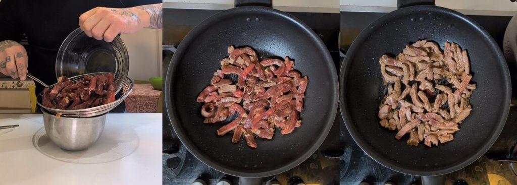 Nudeln mit Rindfleisch in Teriyaki-Style Sauce (einfach und schnell)