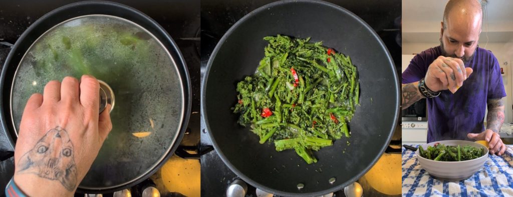 Wie man Rübstiel in der Pfanne kocht: Einfaches und schnelles Rezept