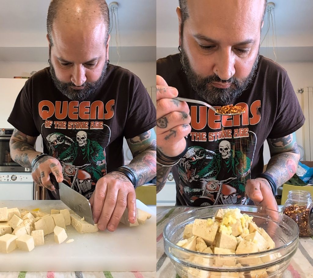 Quinoa-Salat mit Gegrilltem Gemüse und Mariniertem Tofu