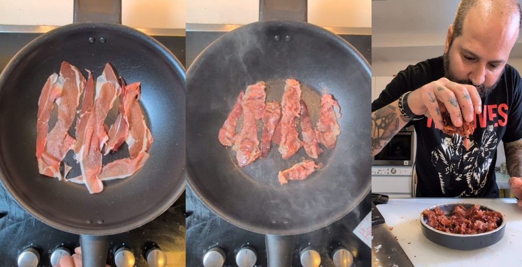 Frühlingsrisotto mit Frischen Erbsen und Knusprigem Schinken