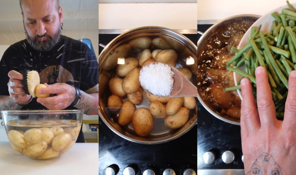 Kartoffel-, Bohnen- und Thunfischsalat (Rezept und Tricks)