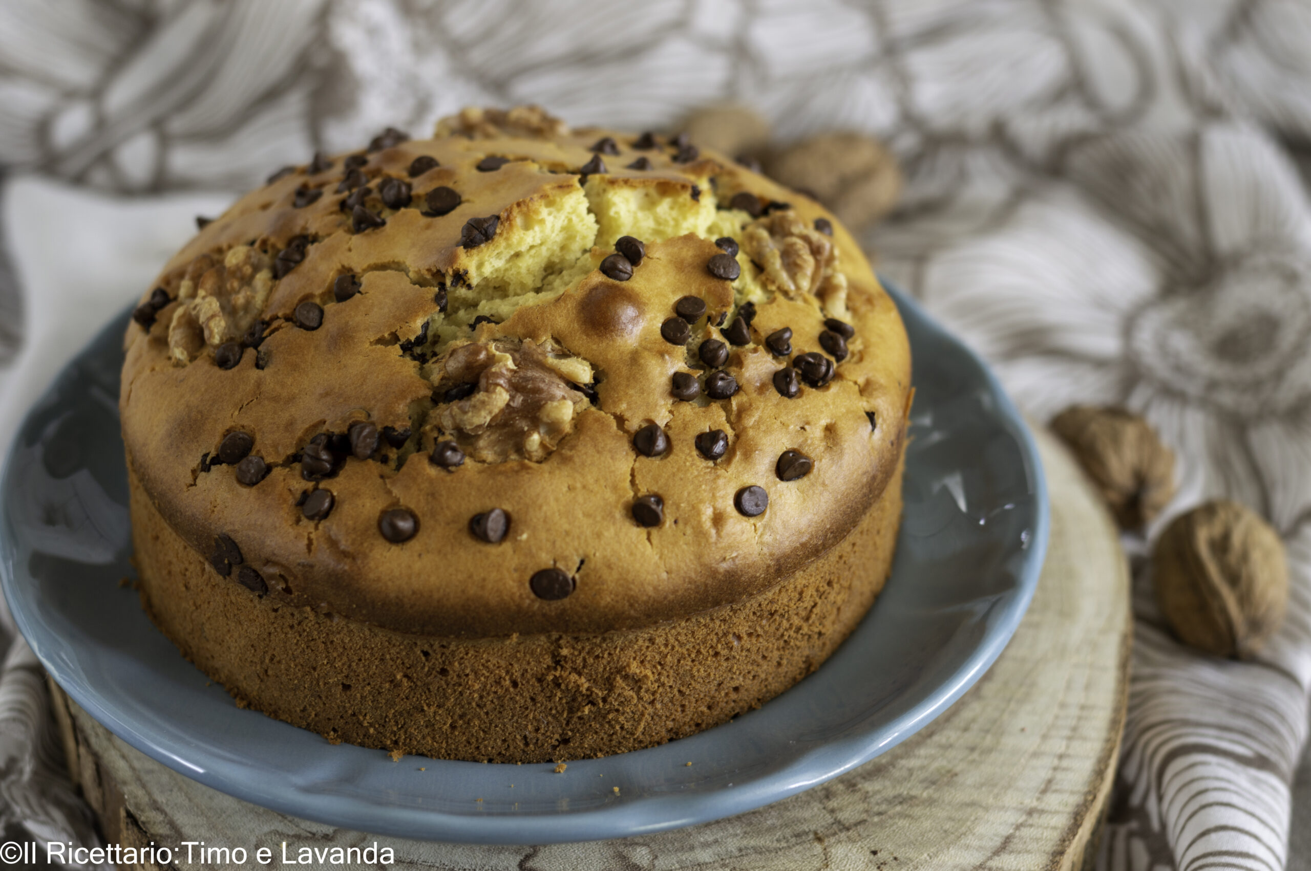 Joghurtkuchen mit Nüssen und Schokolade