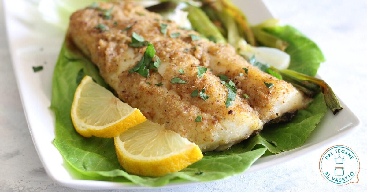 Im Mikrowellen überbackener Stockfisch