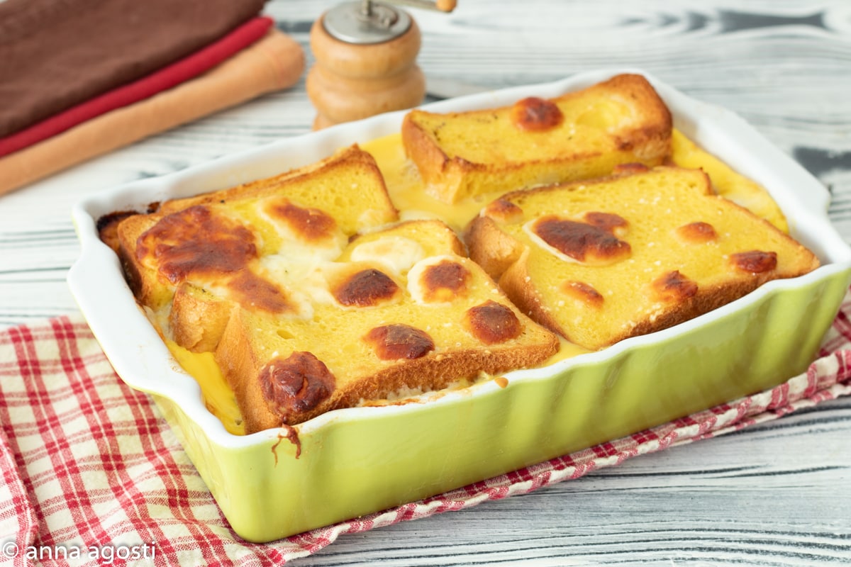Käse- und Altbrotkuchen