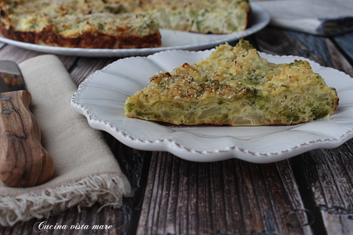 Käsekuchen mit Brokkoli Romanesco