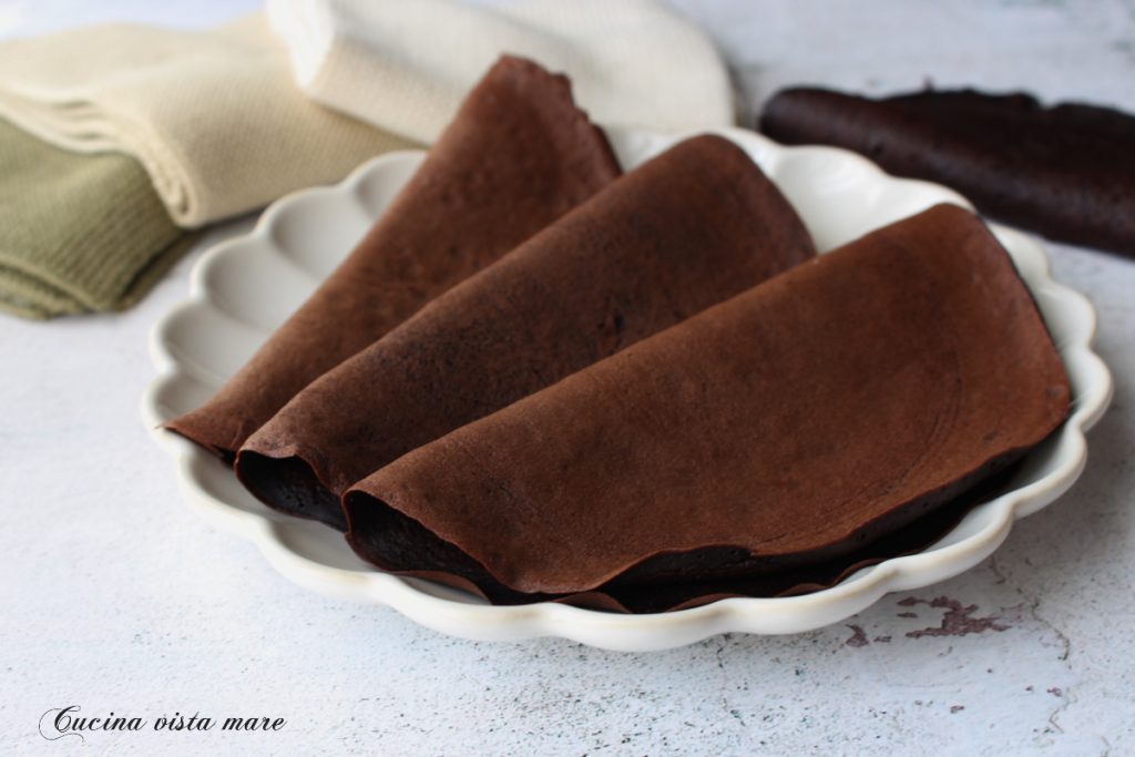 Kakaocrêpes Küche mit Meerblick