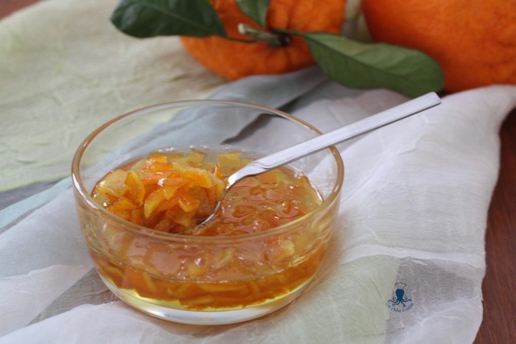 Kandierte Orangenschalen