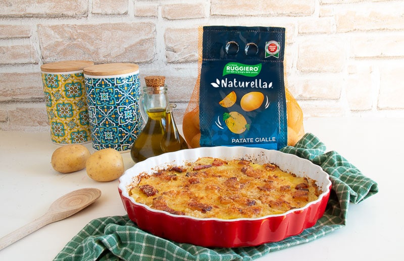 Kartoffel- und Speckgratin