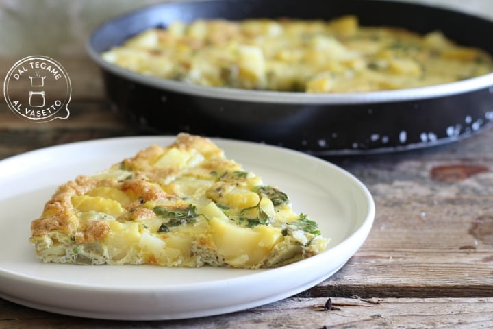 Kartoffelomelett in der Mikrowelle
