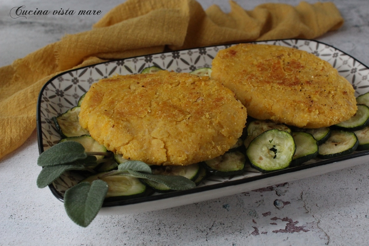 Kichererbsen- und Kürbisschnitzel