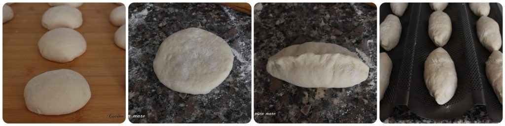 Knusprige Mini-Baguettes Küche mit Meerblick