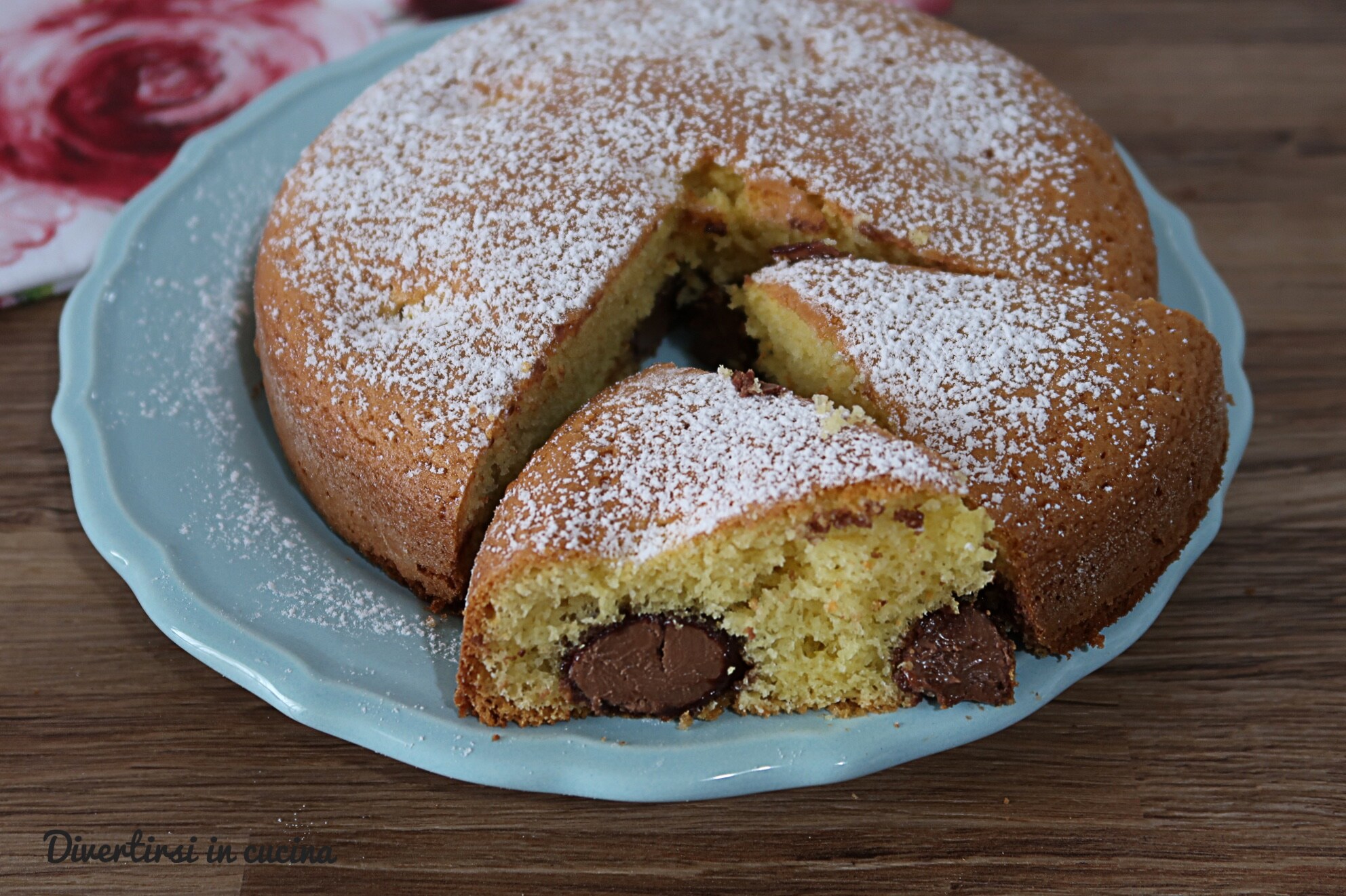 Kuchen mit Schokoladeneiern