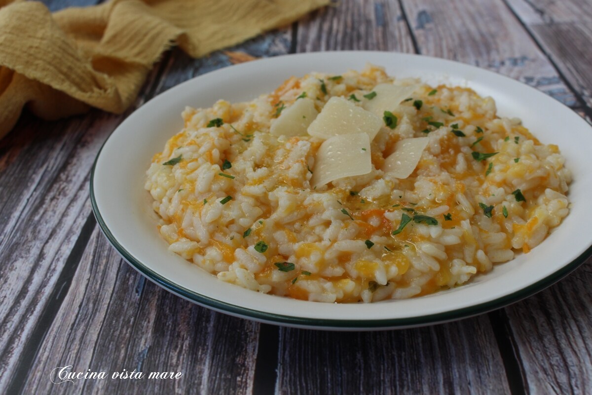 Kürbis-Risotto mit Parmesan