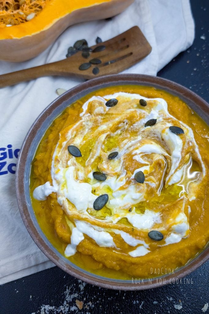 Kürbis-Süßkartoffel-Cremesuppe