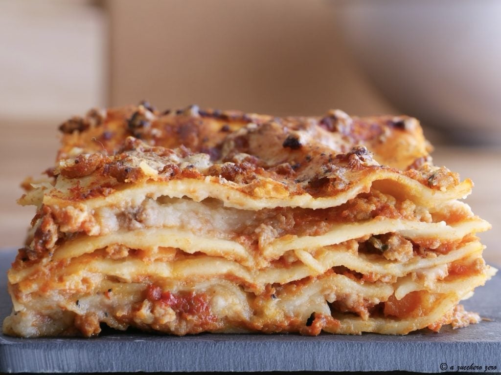 Lasagne mit Ragù und falscher Béchamelsauce