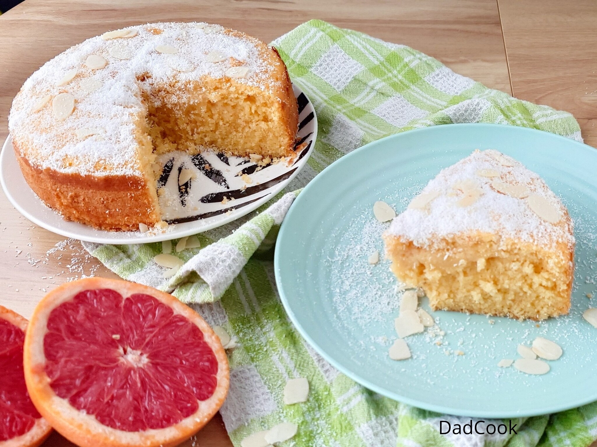 Leichter Grapefruitkuchen ohne Zucker: Einfaches und Weiches Rezept (mit Erythrit und Kokos)