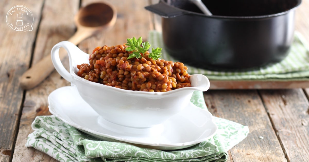 Linsenragout in der Mikrowelle