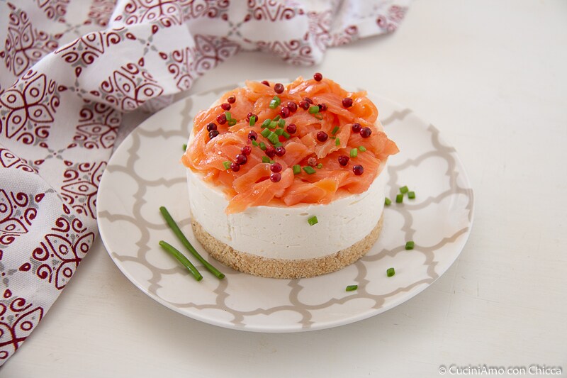 MINI-KÄSEKUCHEN MIT LACHS UND RICOTTA