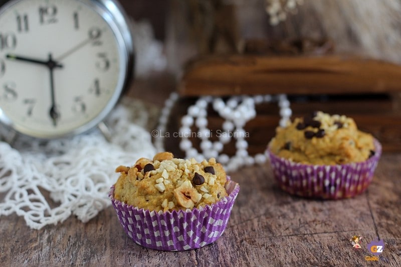 Vollkornmuffins mit Haselnüssen und Birnen, Rezept ohne zusätzlichen Zucker