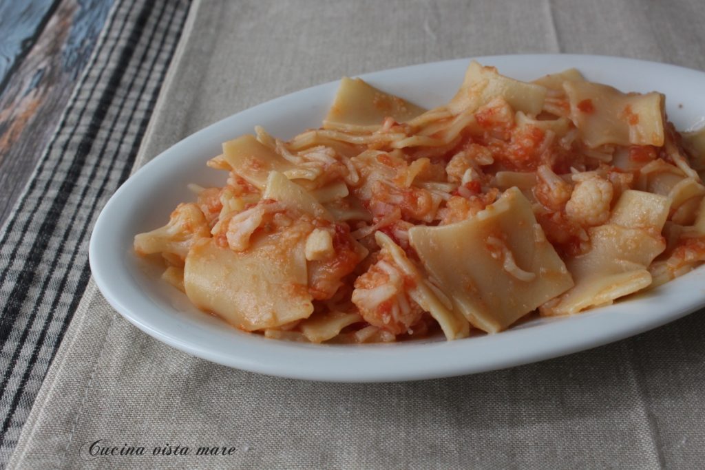 Maltagliati mit vegetarischem Ragù Cucina vista mare