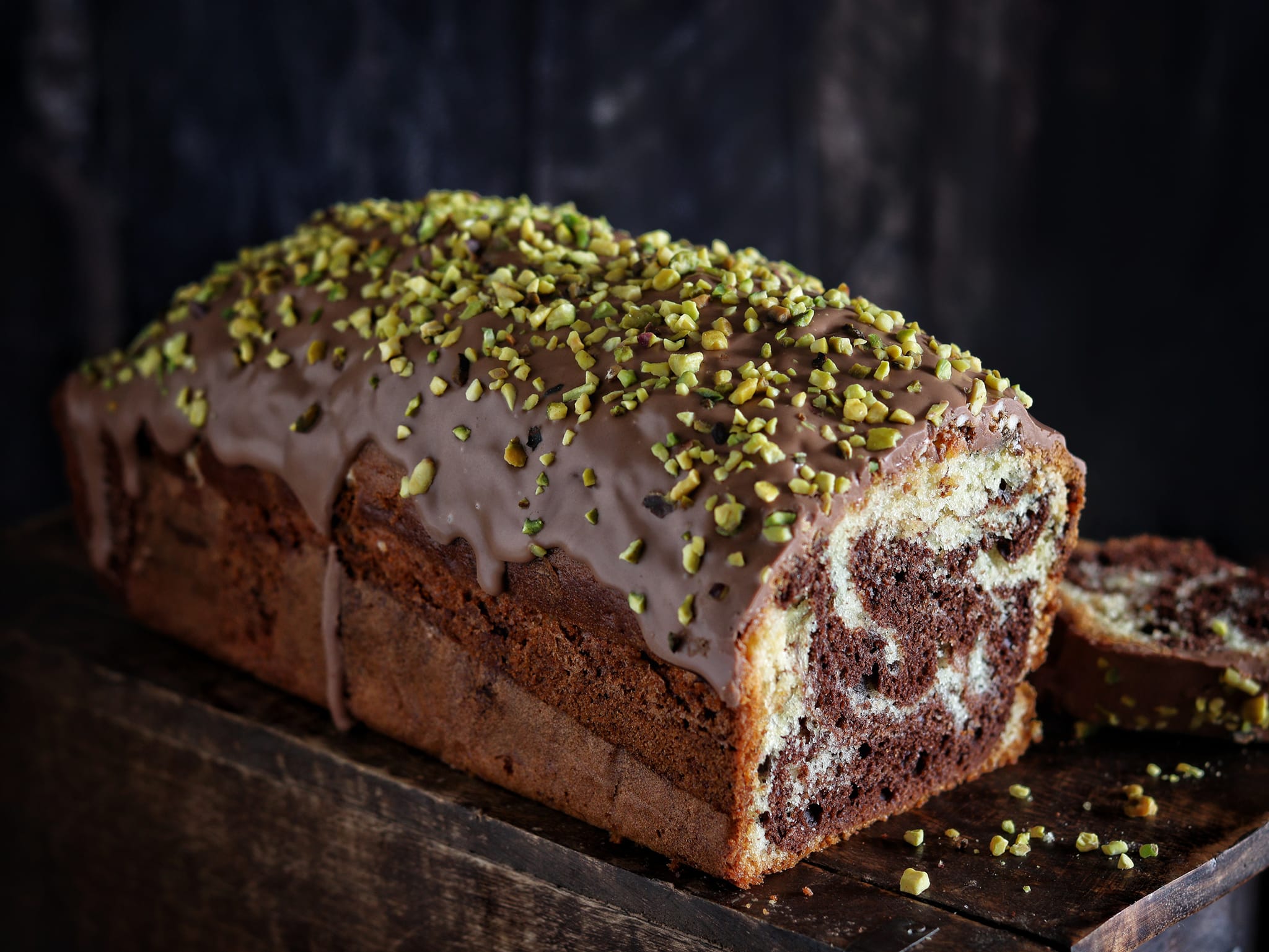 Marmorkuchen mit Vanille und Kakao