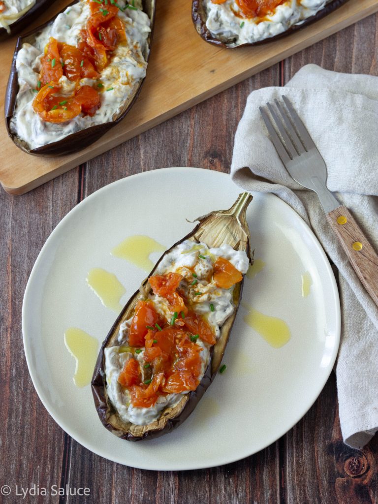 Gefüllte Auberginen mit Ricotta