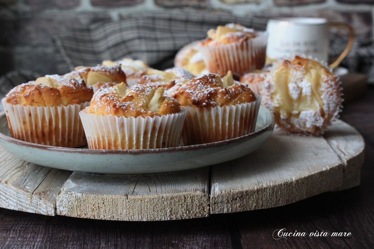Muffin mit Ricotta und Birnen glutenfrei