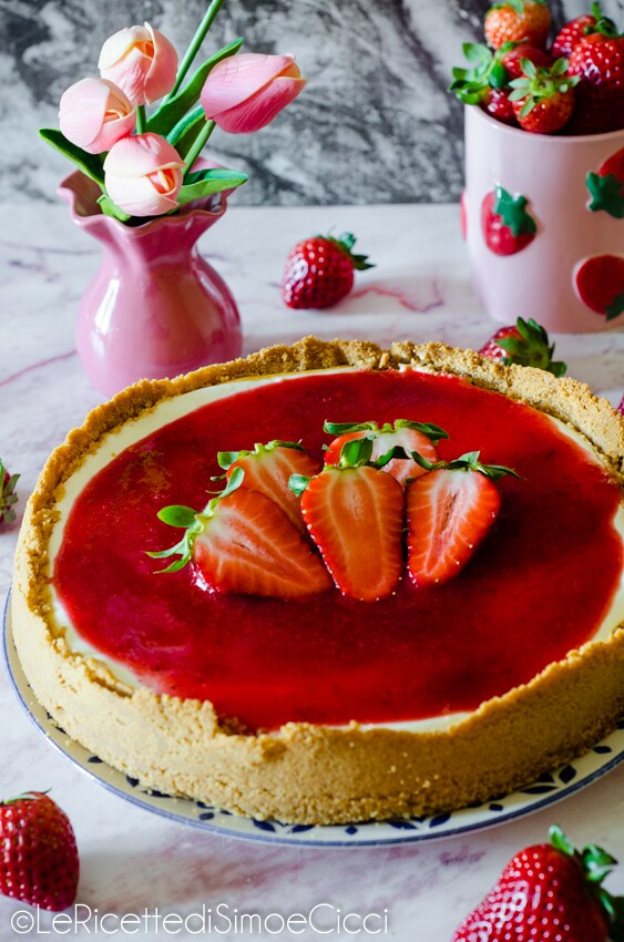 New Yorker Erdbeer-Cheesecake