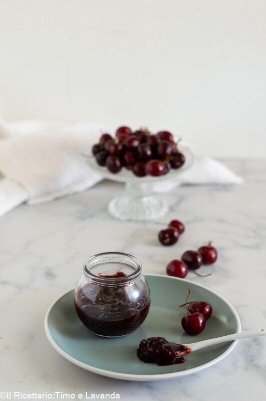 Ofengebackene Kirschmarmelade