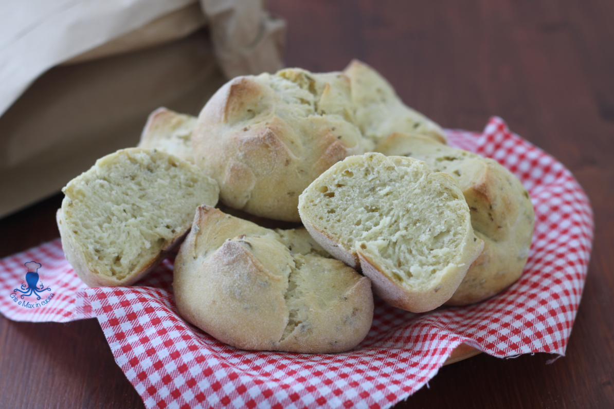 Olivenbrötchen, Rezept mit Hefe und Hartweizen, mit und ohne Thermomix