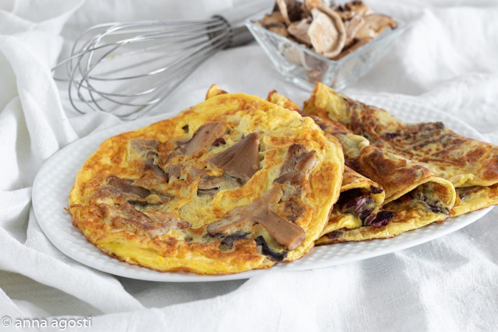 Omelett mit Pilzen