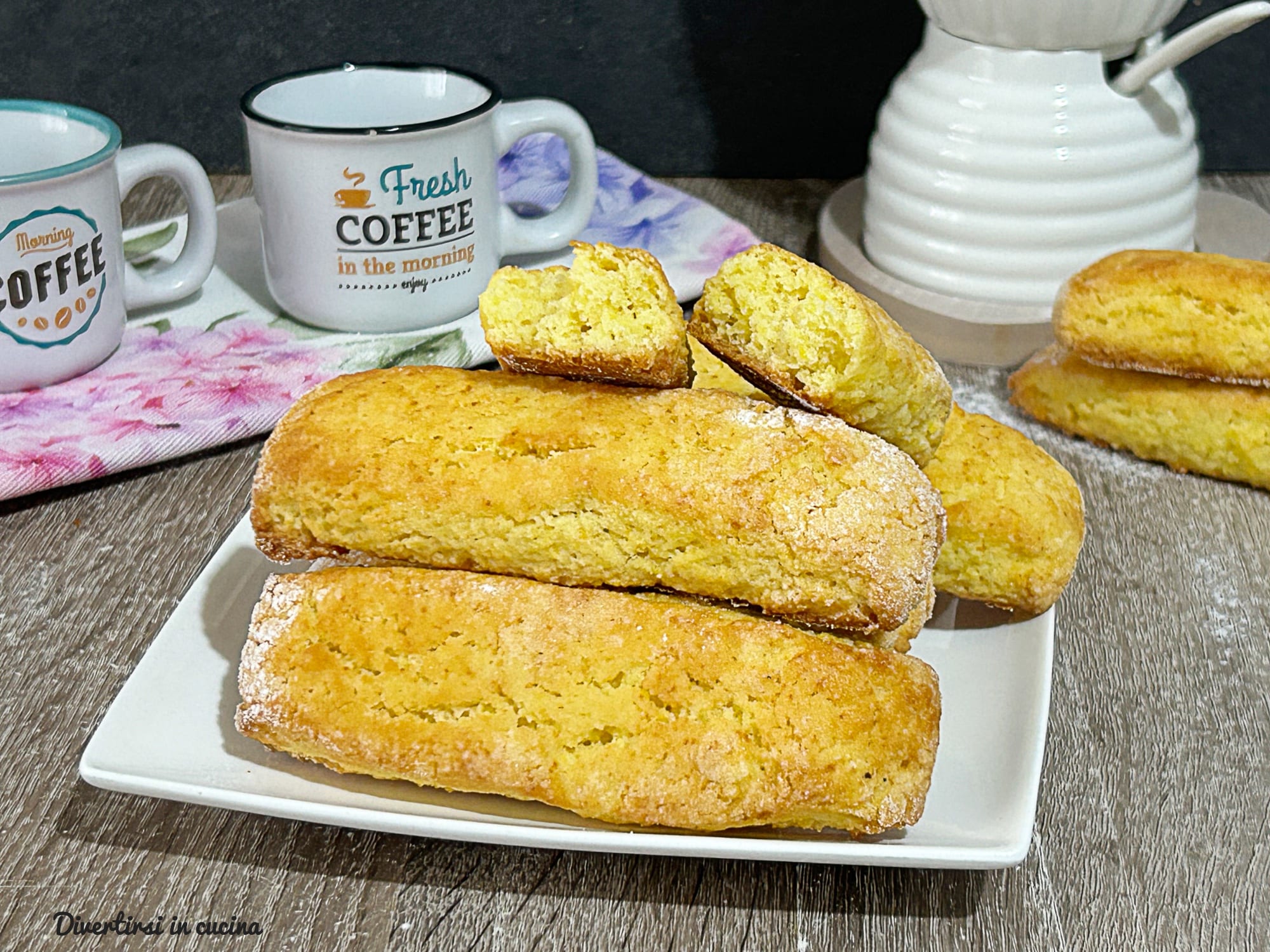 Orangenkekse mit Hartweizengrießmehl